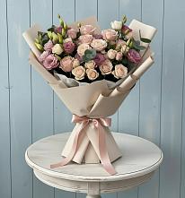 Букет цветов из:  Розы и Лизиантусы в Баймаке