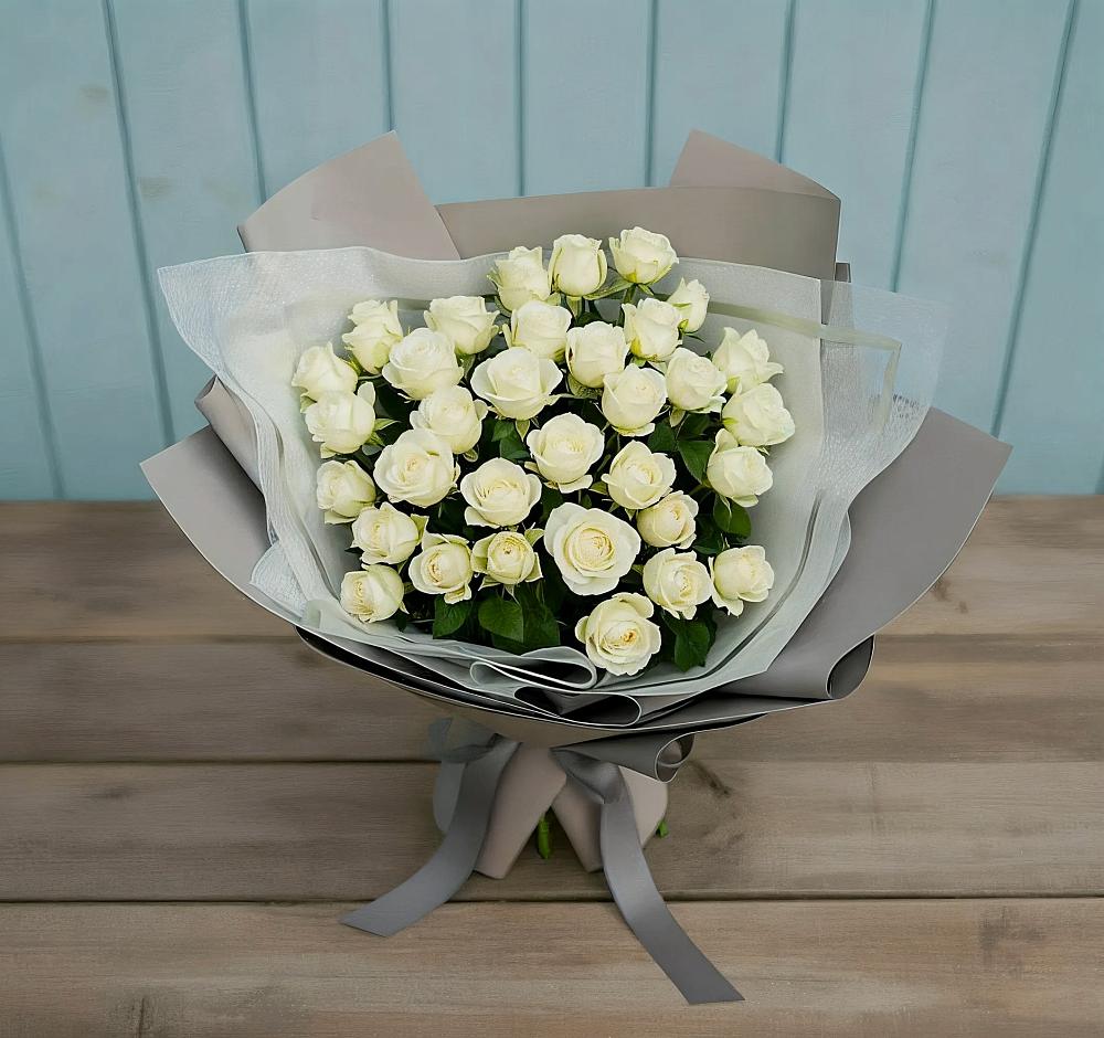 Букет Белоснежная нежность в Баймаке