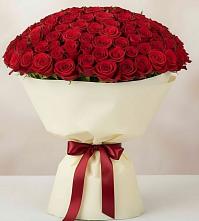 Букет 101 Красная роза Милано в Баймаке