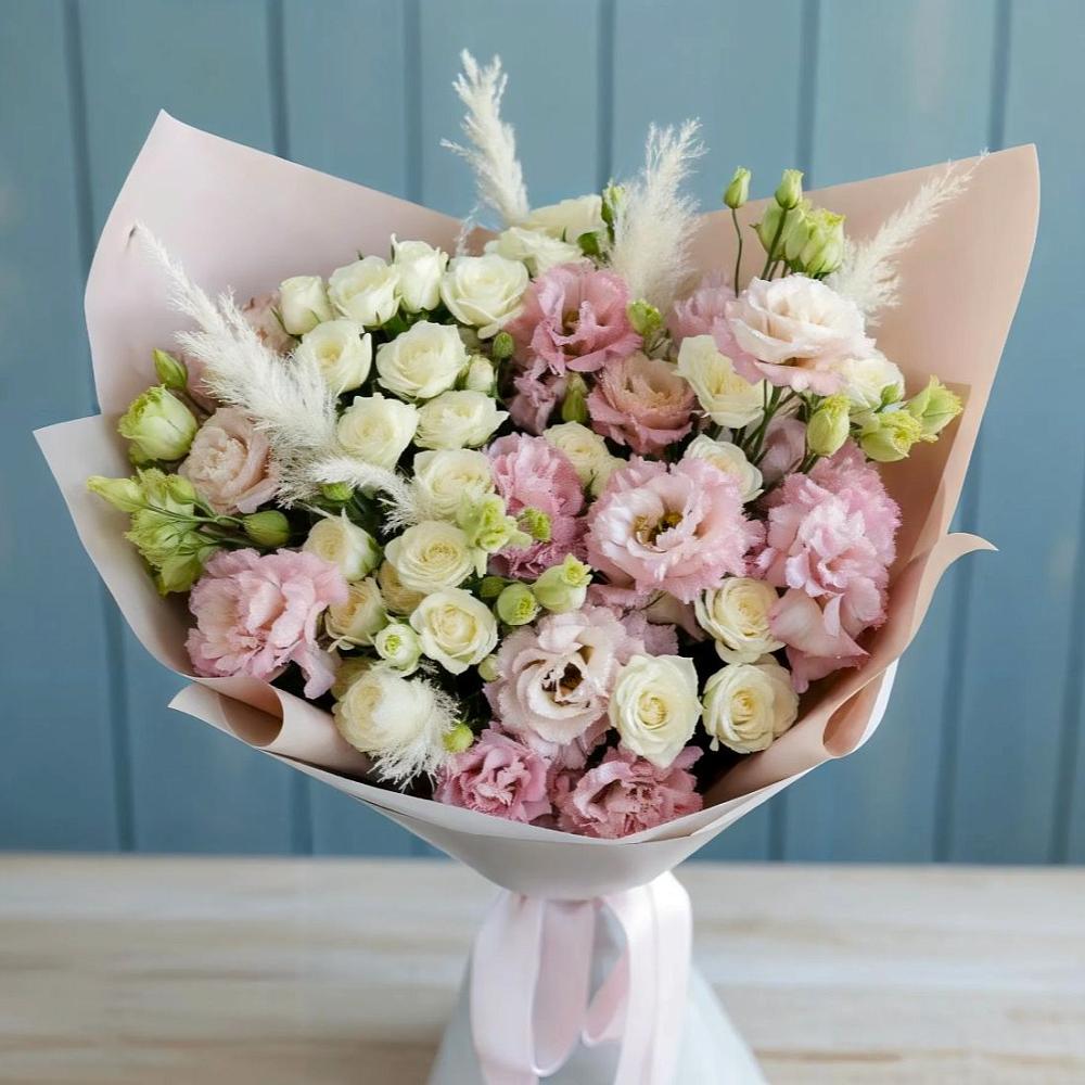 Букет цветов из: Альстромерии и Розы в Баймаке