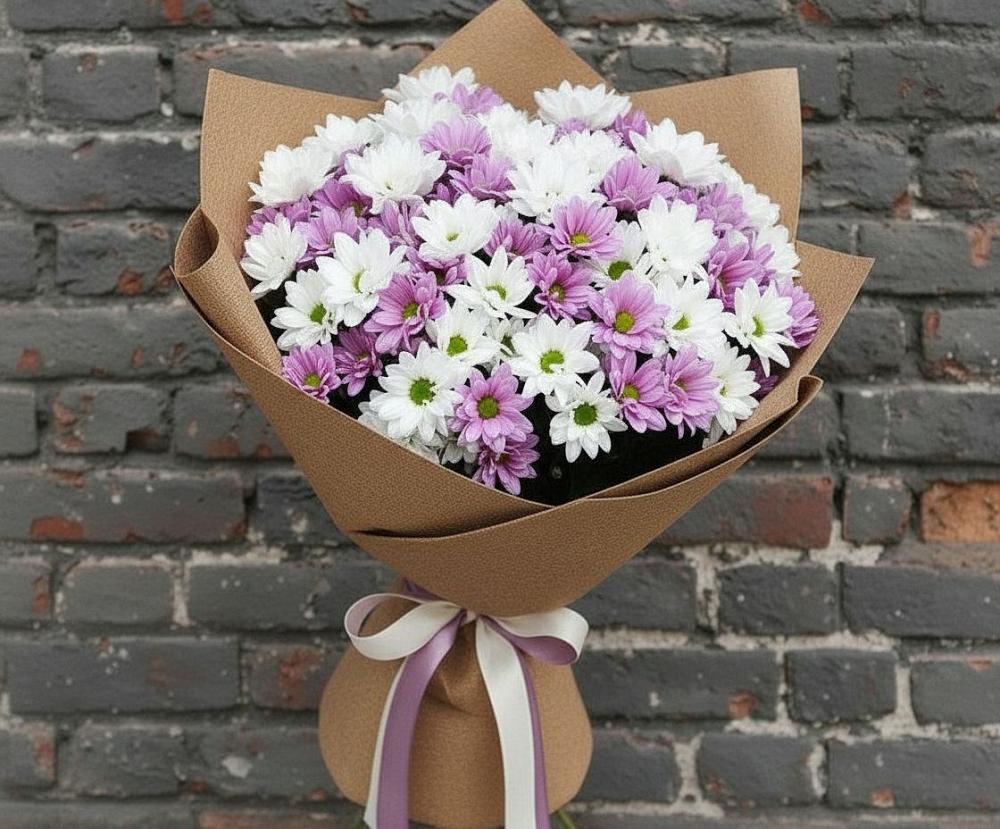 Букет цветов из: Хризантемы в Баймаке