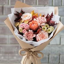 Букет цветов из:  Гвоздики, Хризантемы и Розы в Баймаке