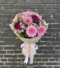 Букет цветов из:  Герберы и Хризантемы в Баймаке