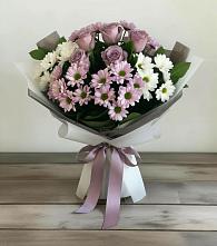 Букет цветов из:  Хризантемы и Розы #REPLACE_PRED# Баймаке