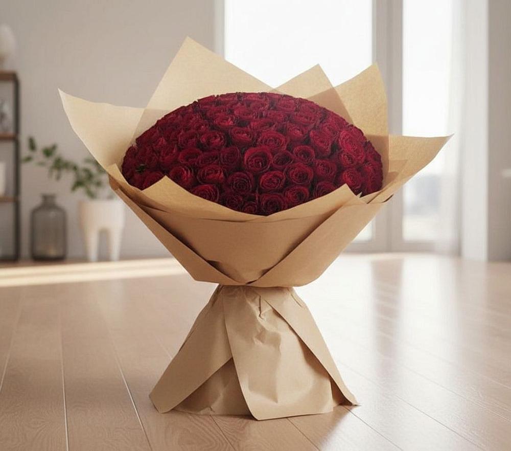Букет 101 Красная роза в Баймаке