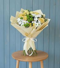 Букет цветов из:  Хризантемы и Розы в Баймаке