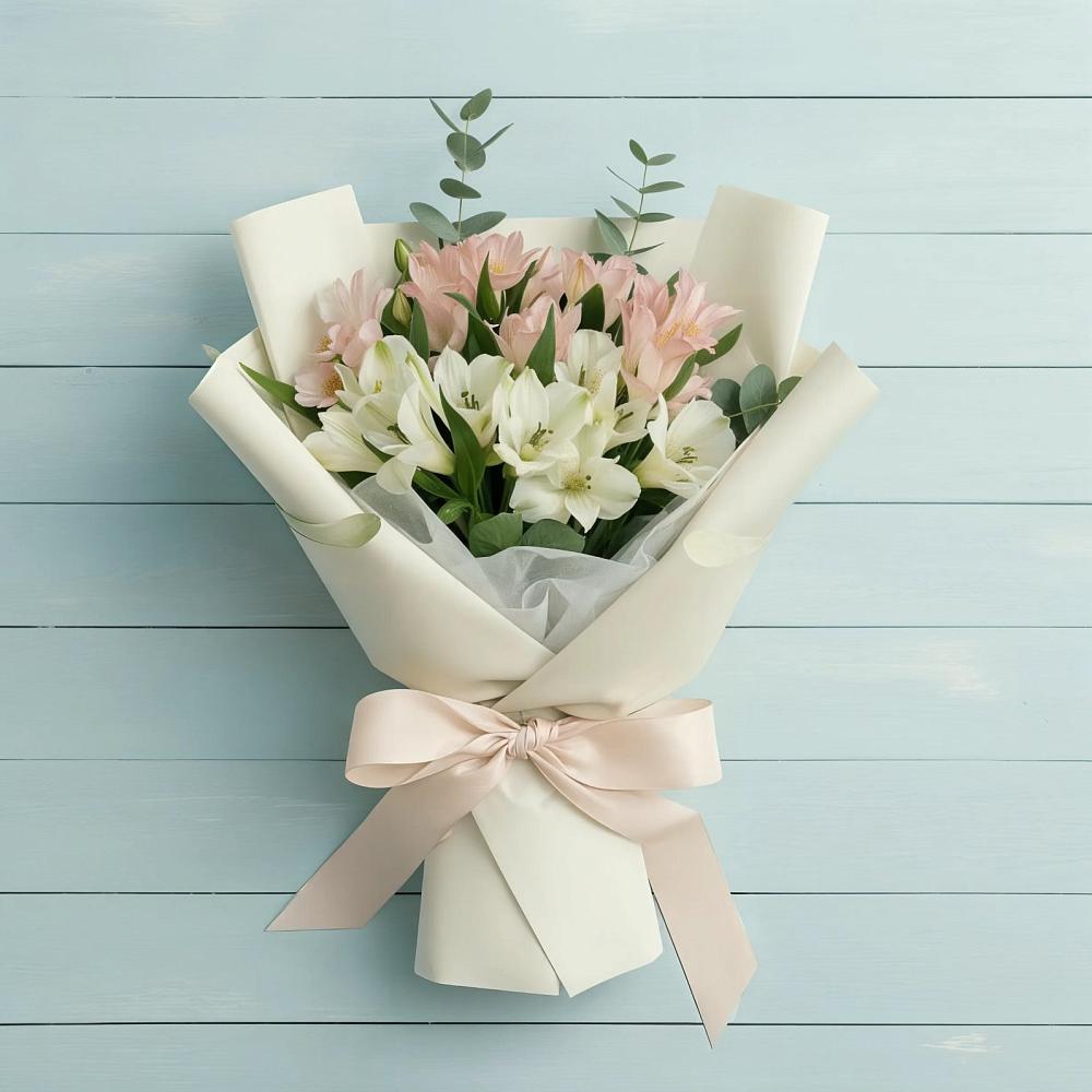 Букет цветов из: Альстромерии в Баймаке