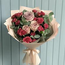 Букет цветов из:  Гвоздики и Розы в Баймаке