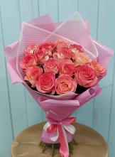 Букет 15 Розовых роз Равель #REPLACE_PRED# Баймаке