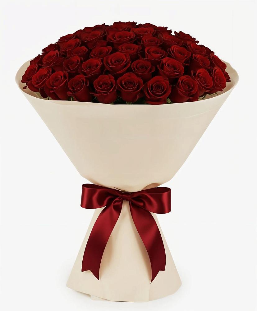 Букет 101 Бордовая роза Блэк Бакарра в Баймаке