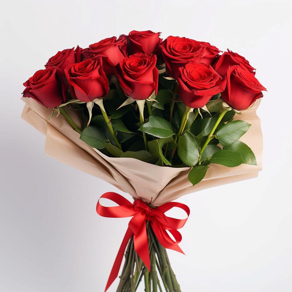 Букет 11 Красных роз Эдлесс Лав в Баймаке