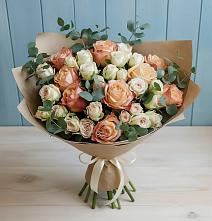 Букет цветов из:  Альстромерии и Розы в Баймаке